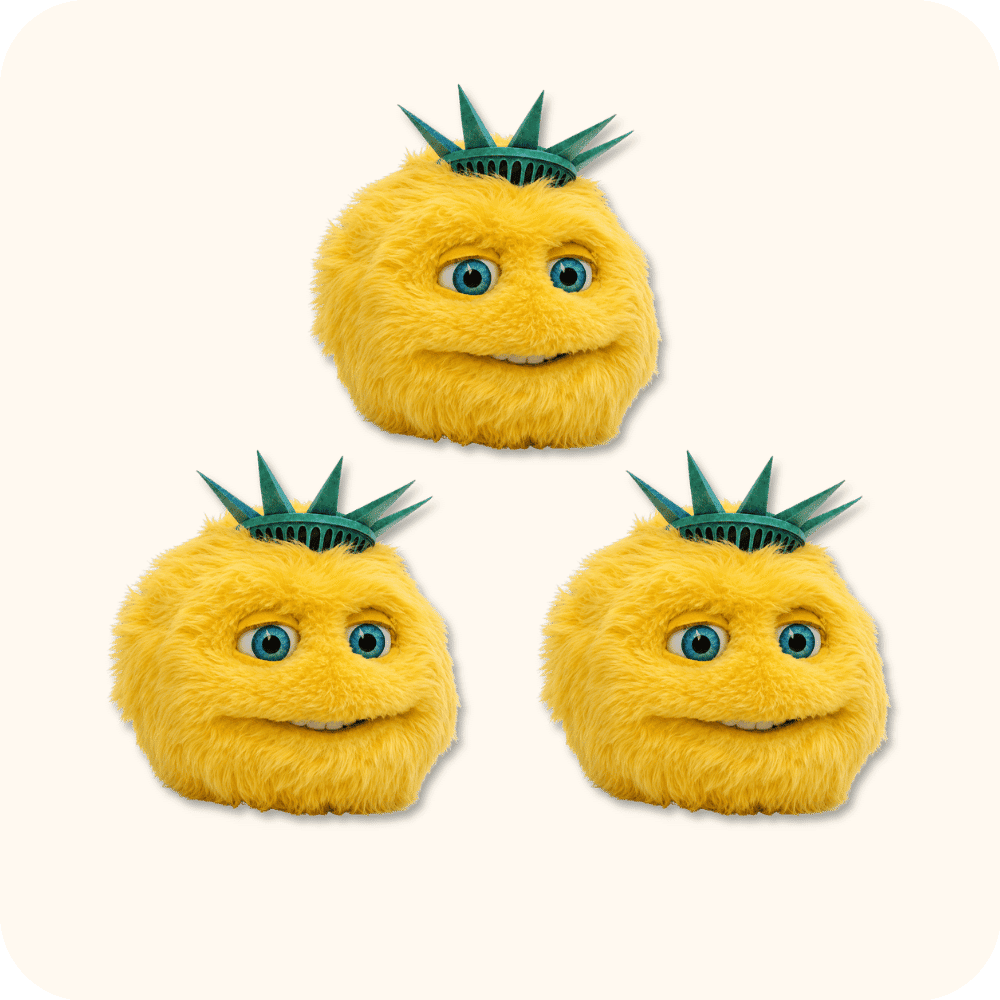 Liberty Biberty Mascot 3PCS Liberty Biberty Mascot 3PCS