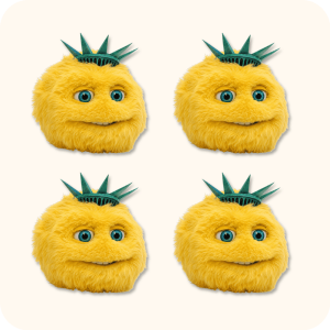 Liberty Biberty Mascot 4PCS